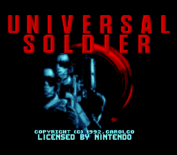 Universal Soldier (unreleased) Title Screen